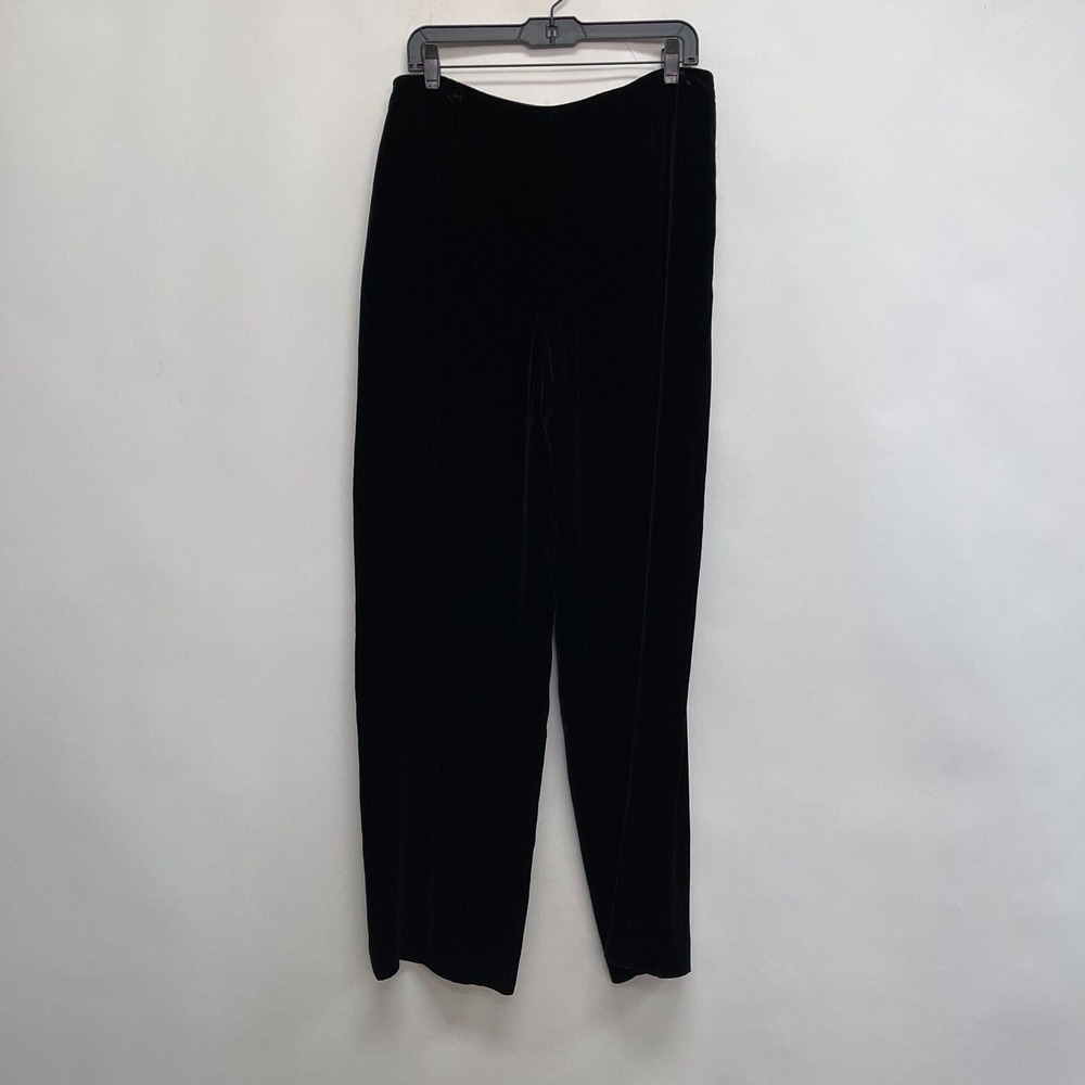 Dana Buchman Women's Pants Size 14 Black Velvet Lined